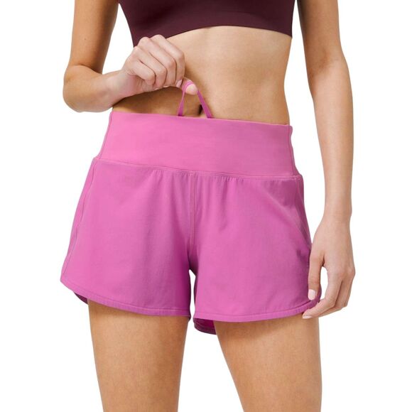 Lululemon Speed Up Mid-Rise Short *4" Magenta Glow - Picture 3 of 8